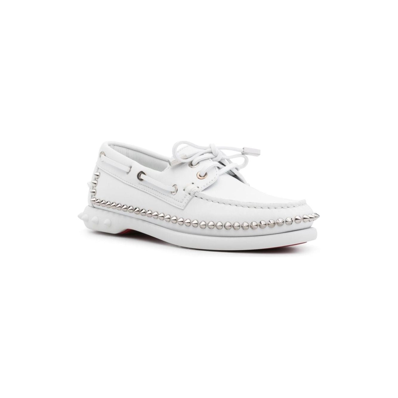 Christian Louboutin Flat shoes White Moccasins Christian Louboutin