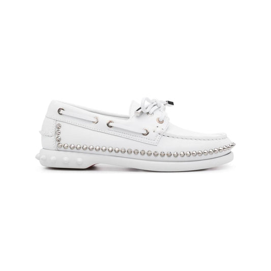 Christian Louboutin Flat shoes White Moccasins Christian Louboutin