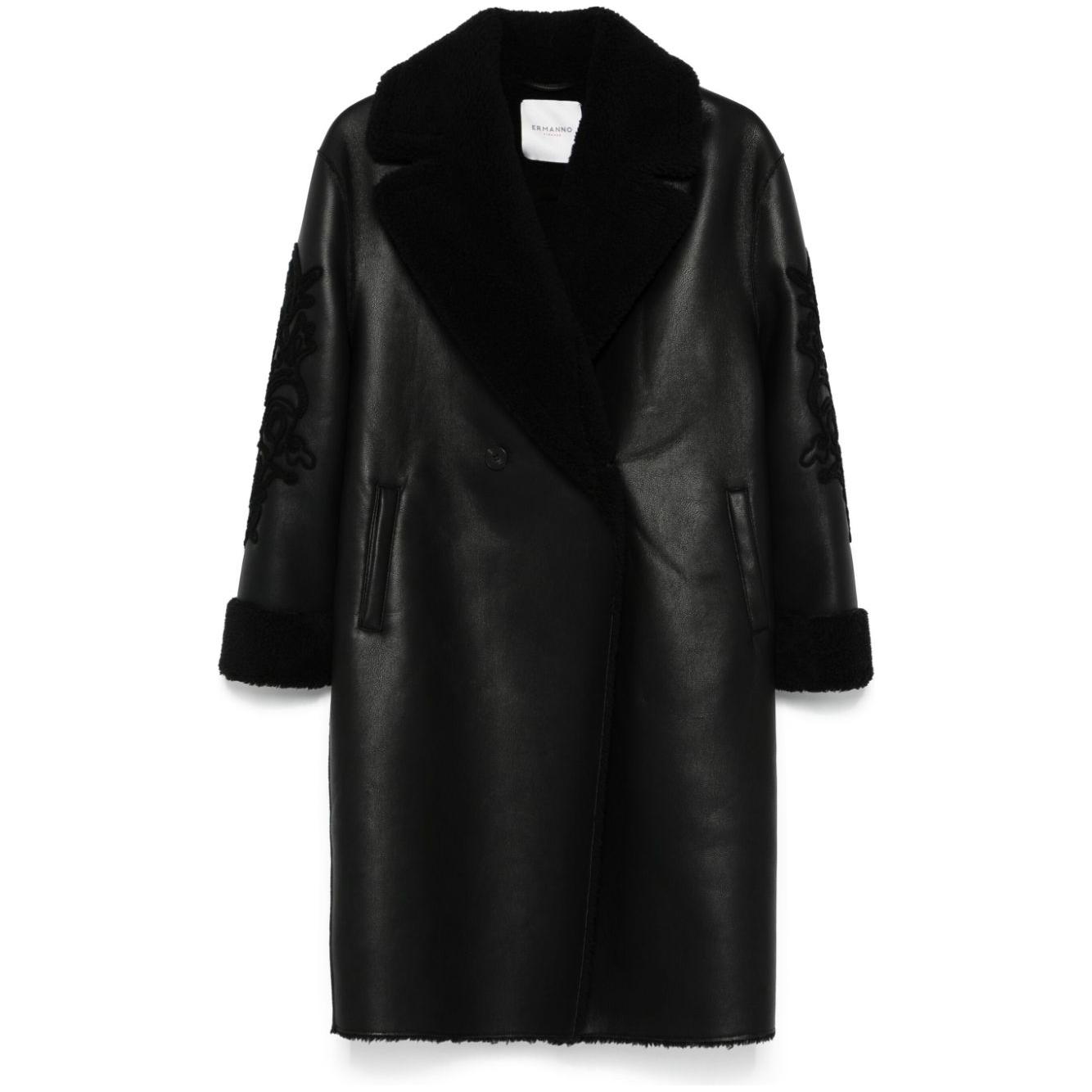 ERMANNO FIRENZE Coats Black Jackets Ermanno Firenze