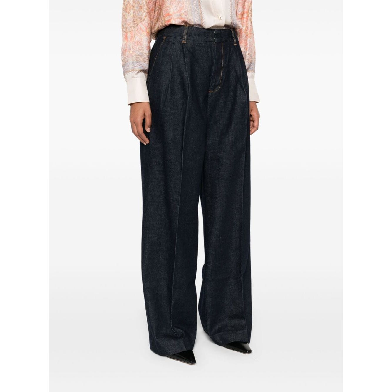 Zimmermann Trousers Blue Trousers Zimmermann