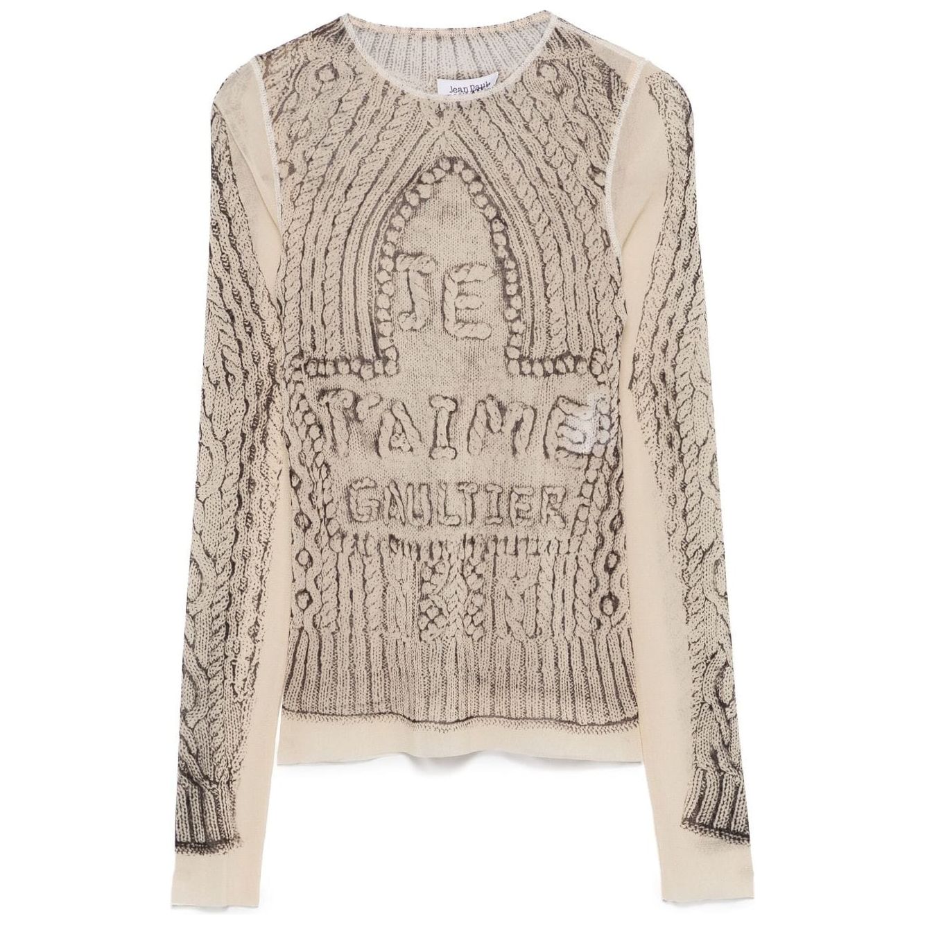 JEAN PAUL GAULTIER Top Beige Topwear Jean Paul Gaultier