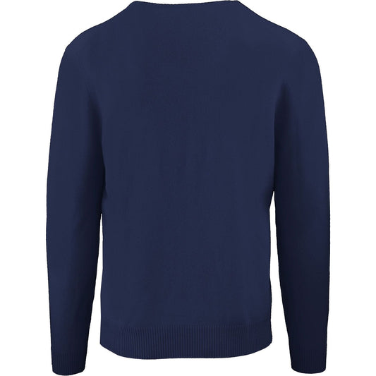 Malo Elegant Cashmere Roundneck Sweater in Chic Blue Malo