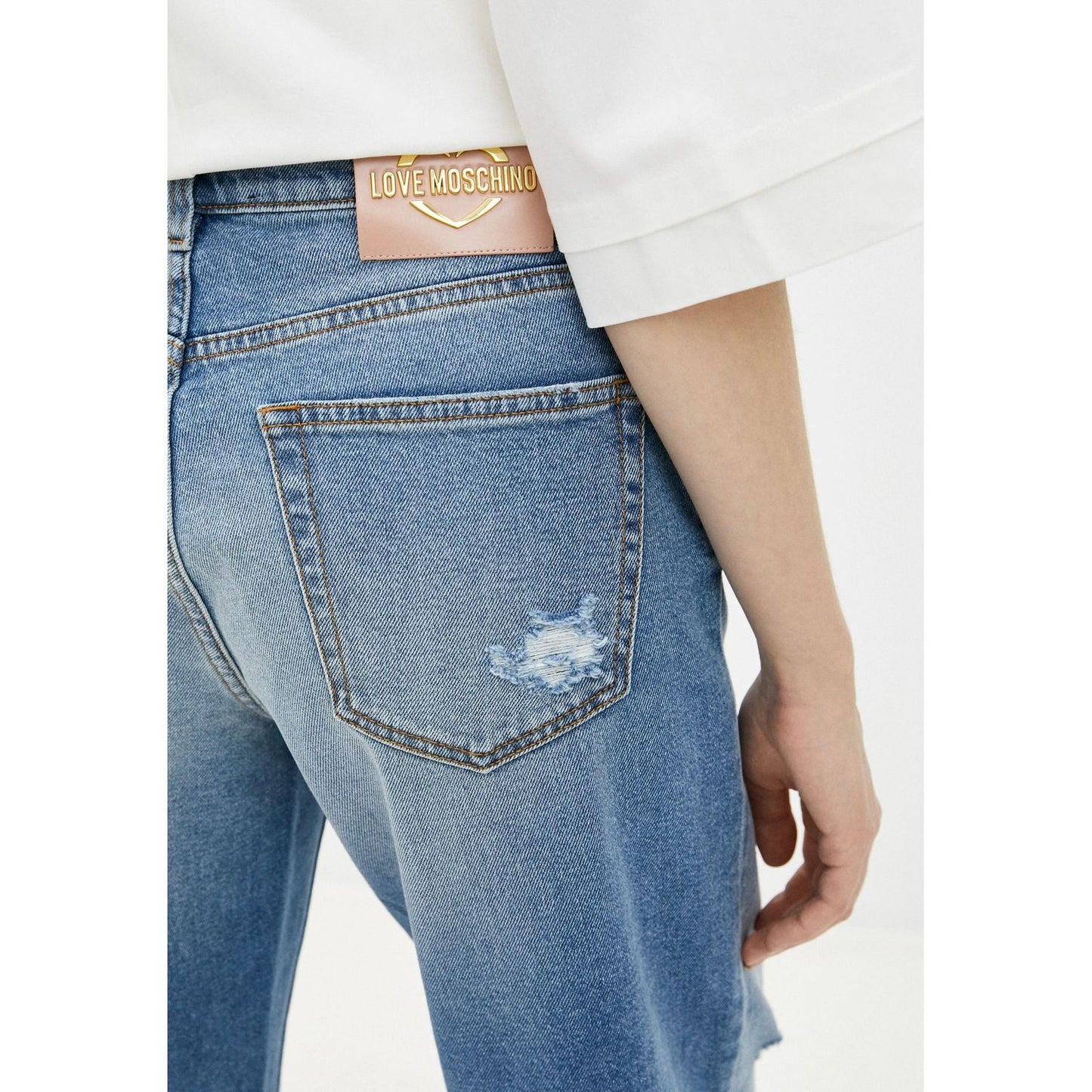 Chic Distressed Love Moschino Jeans