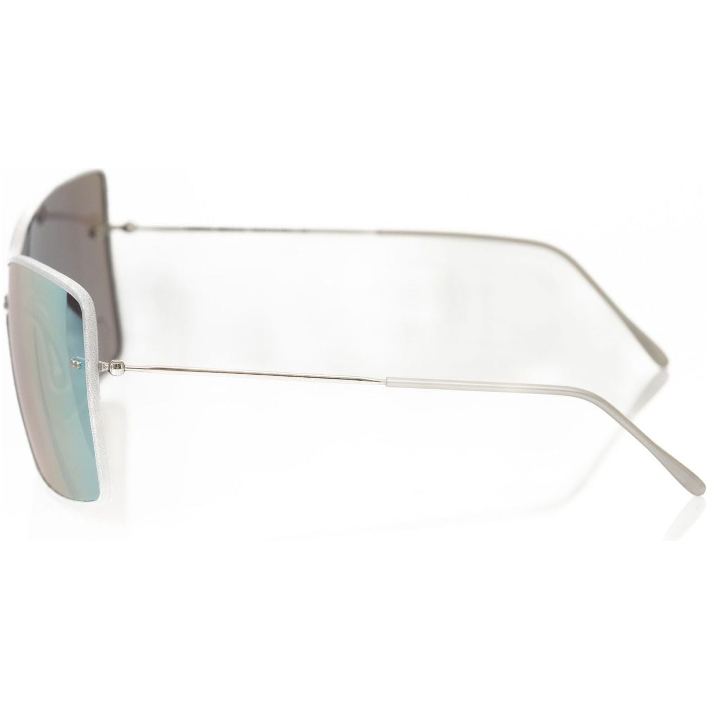 Sleek Silver Shield Sunglasses