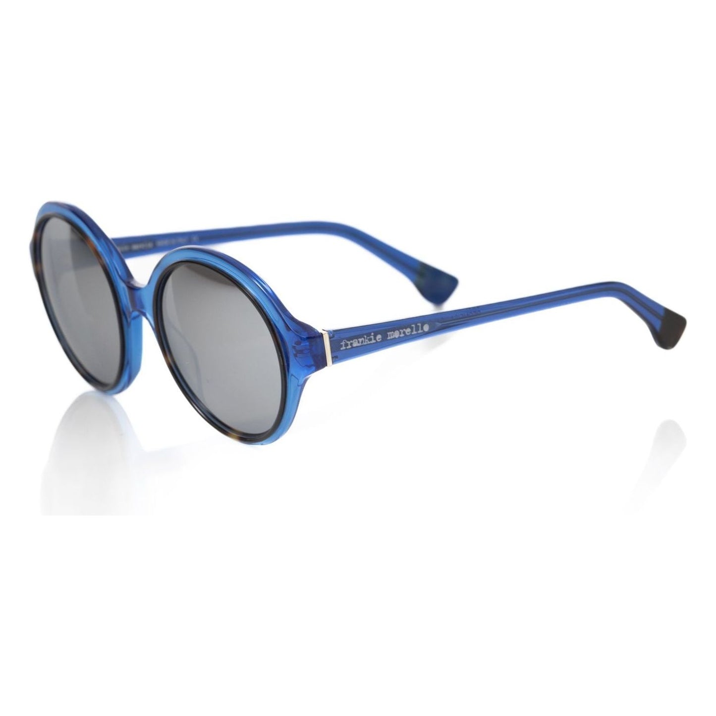 Chic Transparent Blue Round Sunglasses