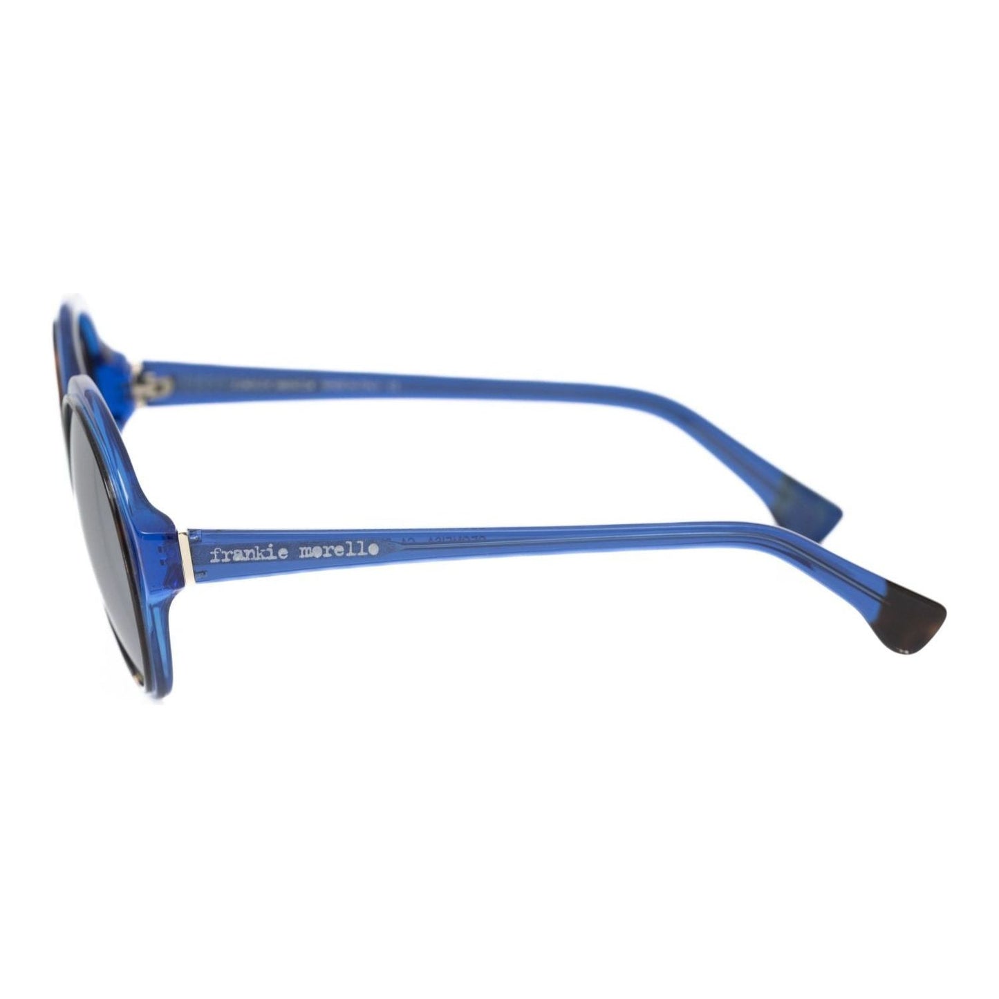 Chic Transparent Blue Round Sunglasses