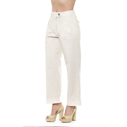 Peserico Beige Cotton Jeans & Pants
