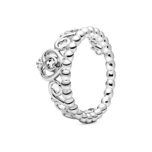 PANDORA JEWELS Mod. CROWN - RING WITH CUBIC ZIRCONIA - Size 58 ***SPECIAL PRICE***-0