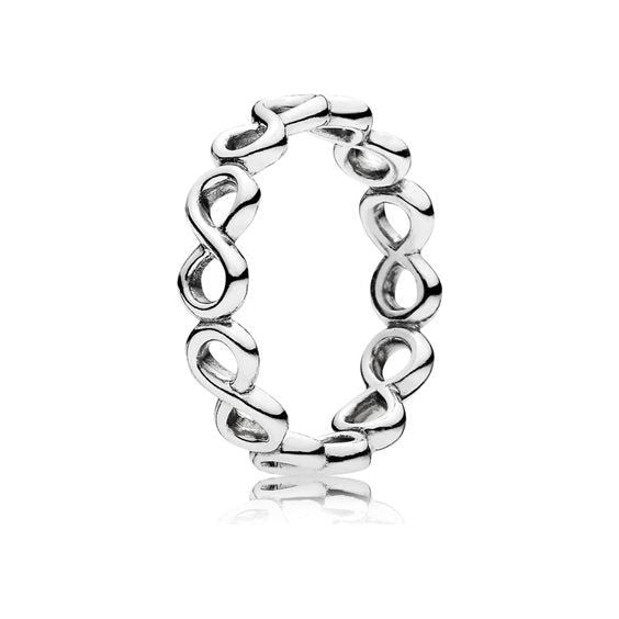 PANDORA JEWELS Mod. SIMPLE INFINITY BAND - RING - Size 50 ***SPECIAL PRICE***-0