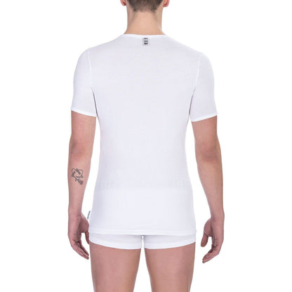 Bikkembergs White Cotton Men's T-Shirt