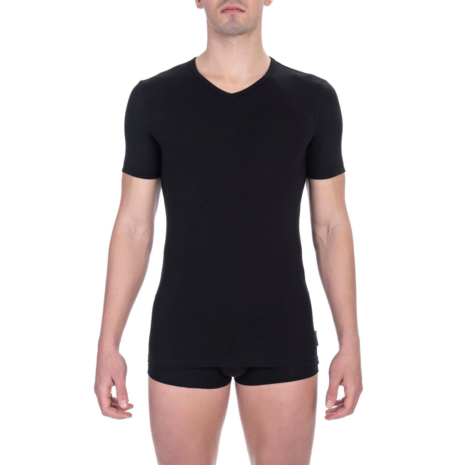 Bikkembergs Black Cotton Men T-Shirt