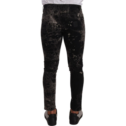 Slim Fit Patterned Skinny Jeans