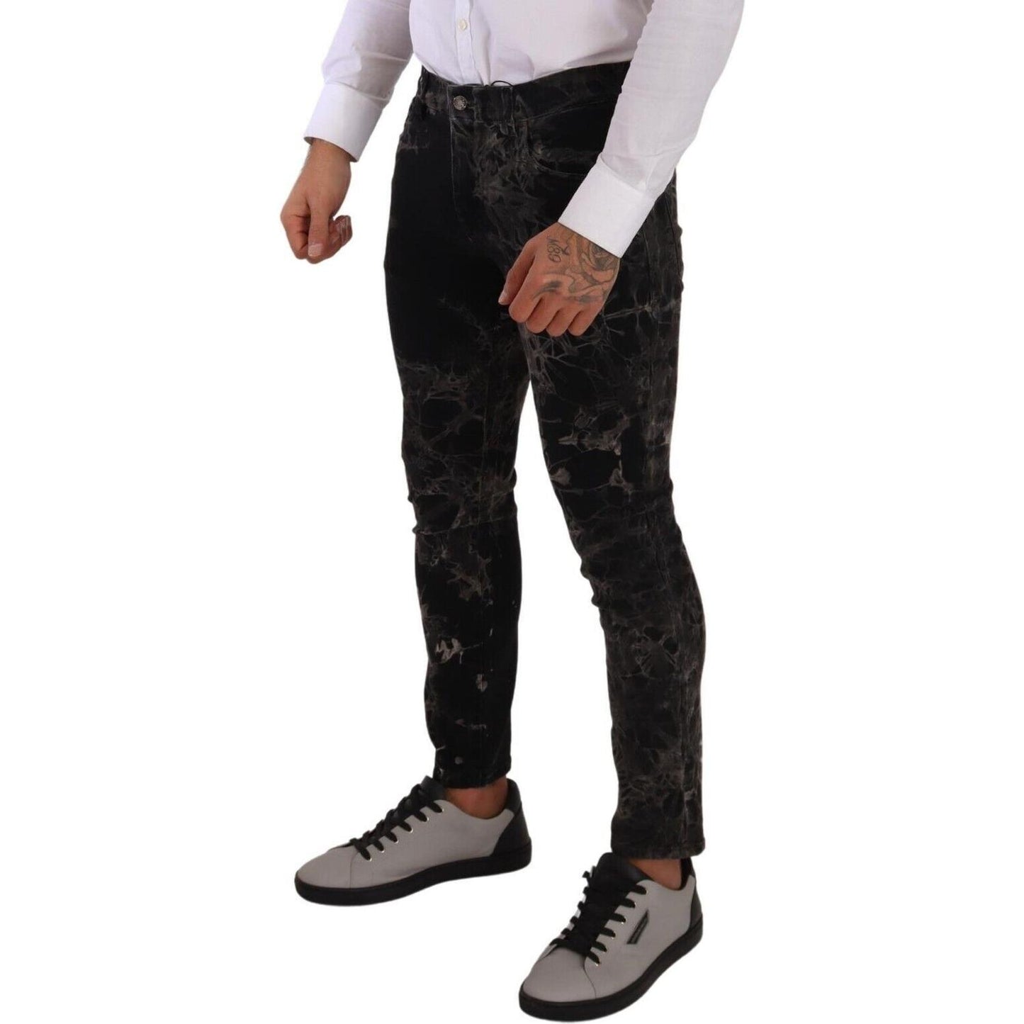 Slim Fit Patterned Skinny Jeans