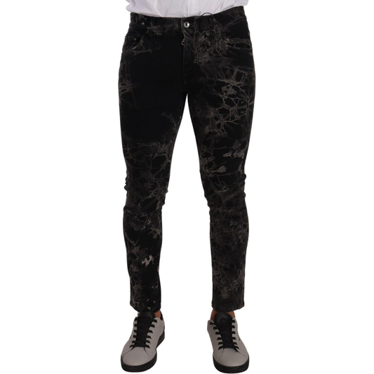 Slim Fit Patterned Skinny Jeans