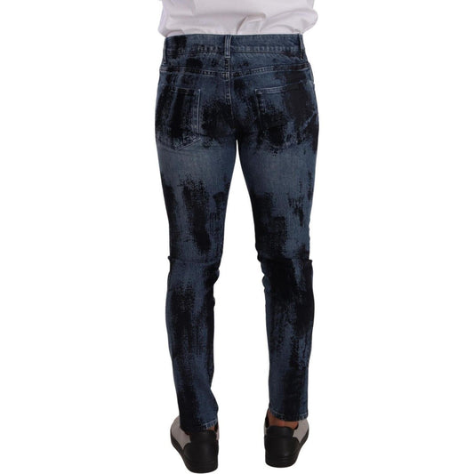 Italian Designer Skinny Slim Fit Jeans