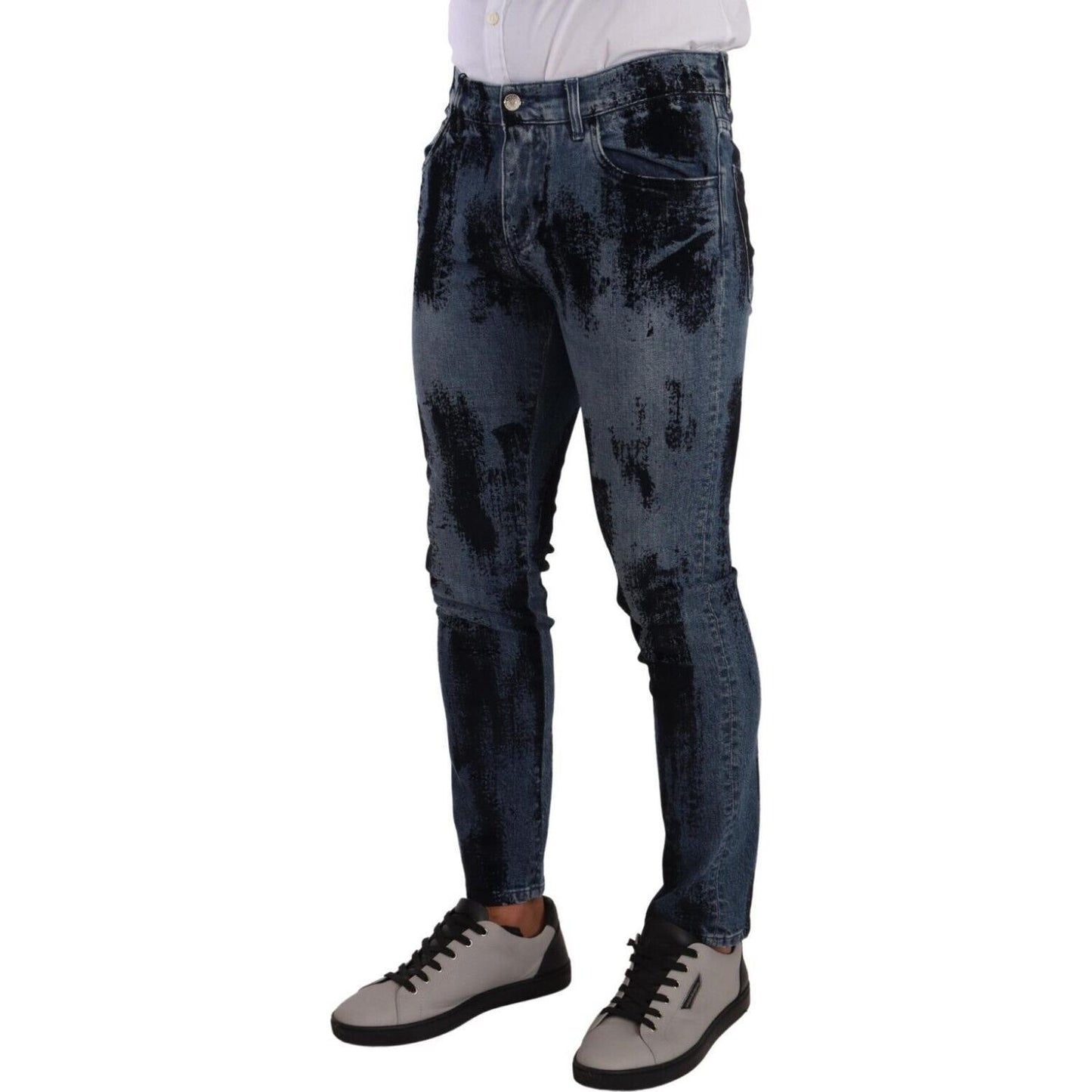 Italian Designer Skinny Slim Fit Jeans