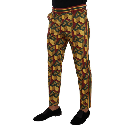 Elegant Multicolor Tapered Pants for Men