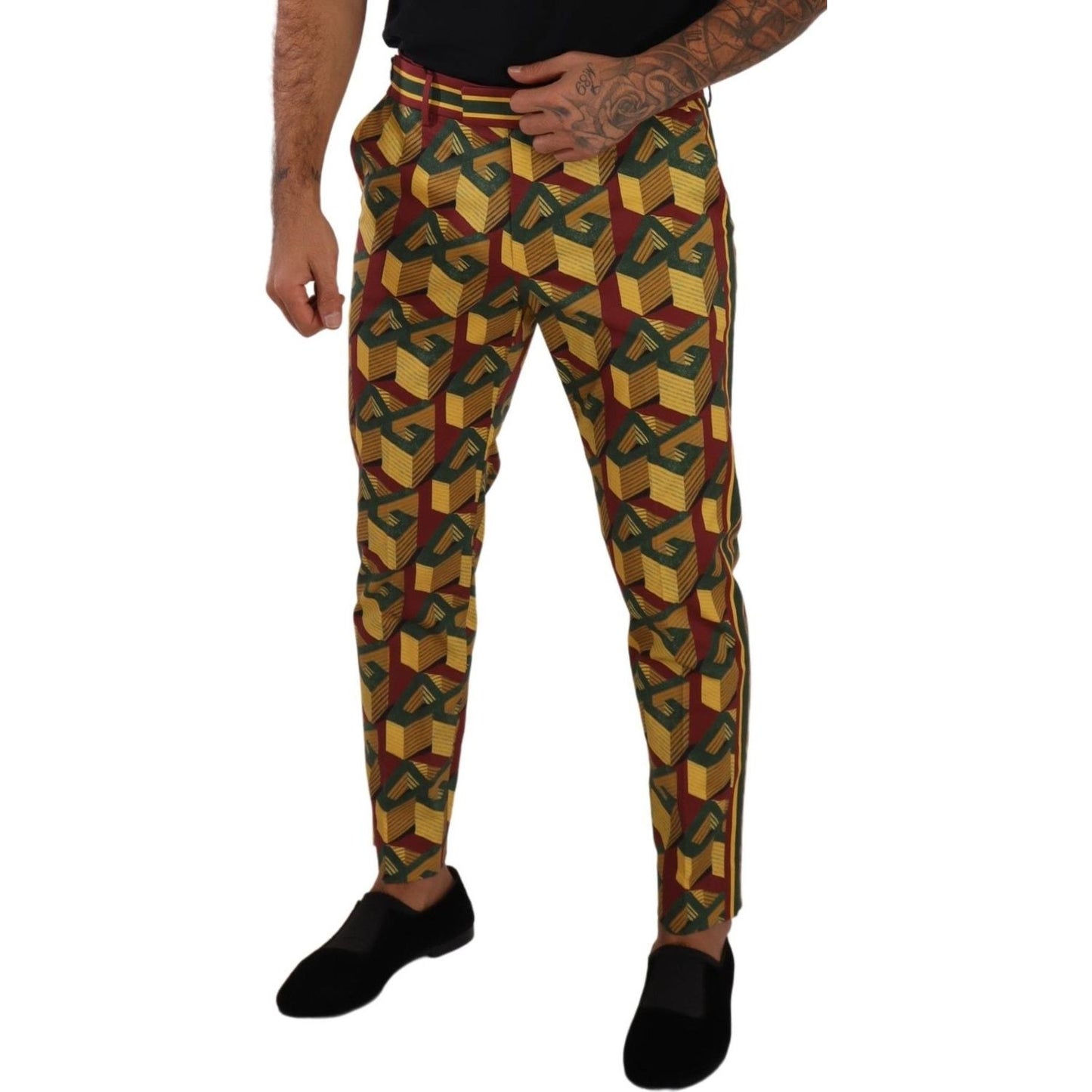 Elegant Multicolor Tapered Pants for Men