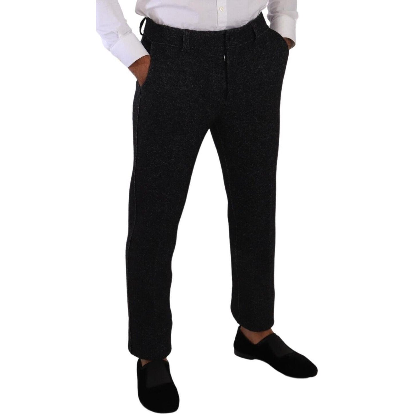 Elegant Wool Blend Dress Pants