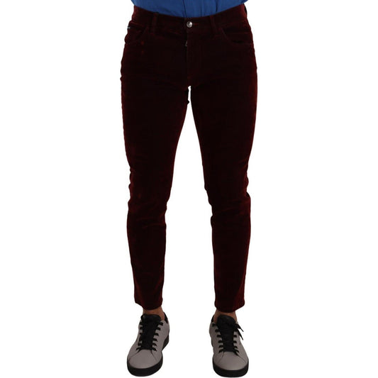 Bordeaux Slim Fit Skinny Jeans