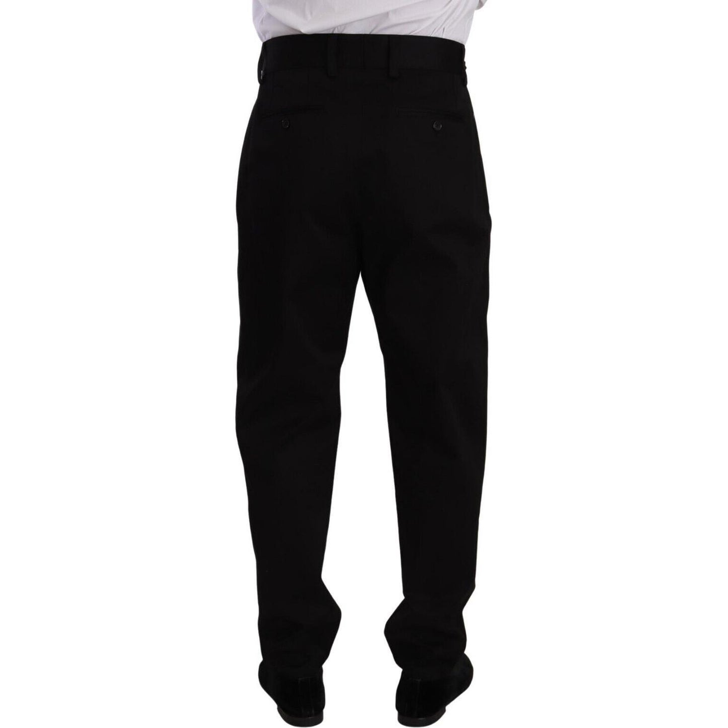 Elegant Slim-Fit Cotton Trousers