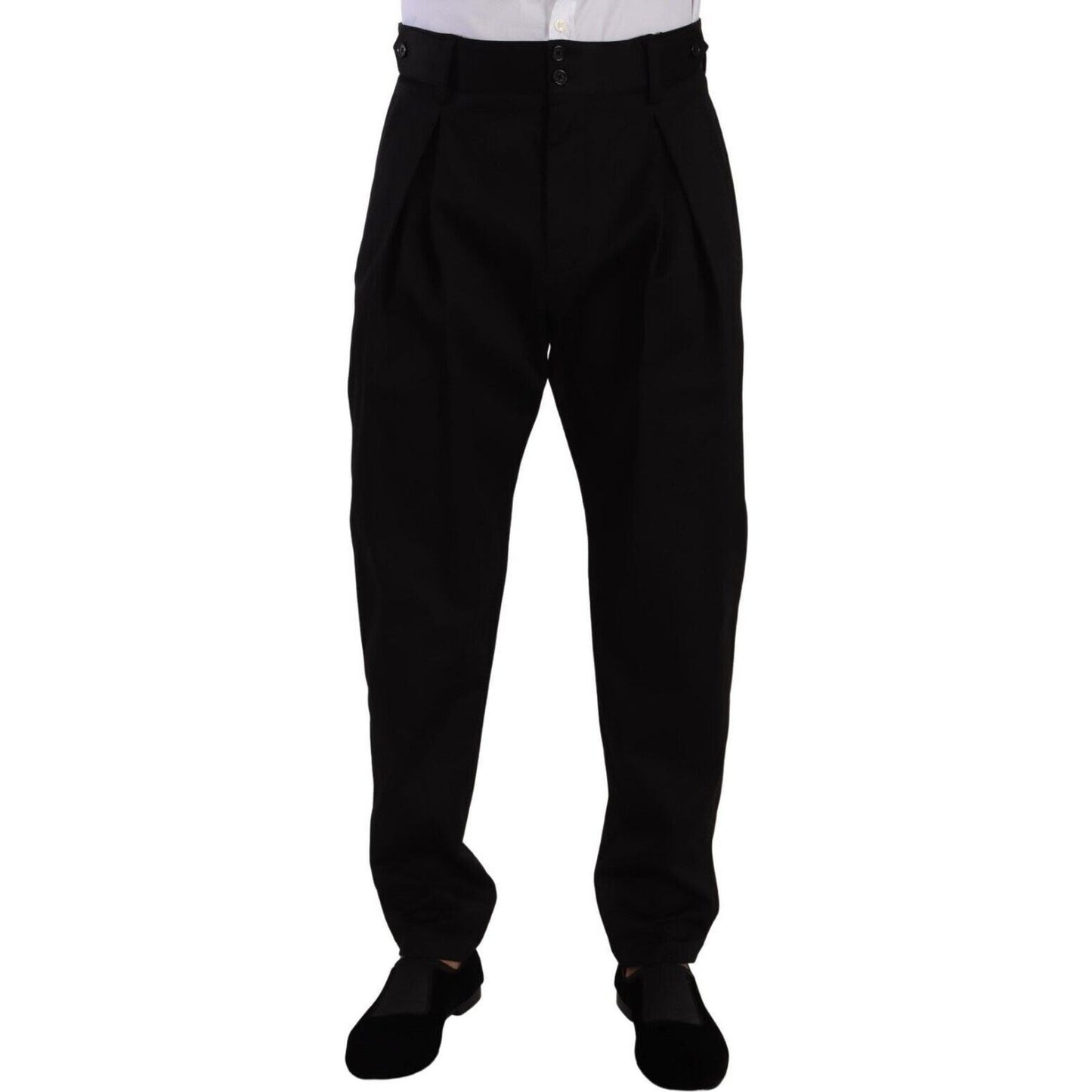 Elegant Slim-Fit Cotton Trousers