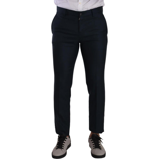 Elegant Slim Fit Cashmere-Silk Dress Pants