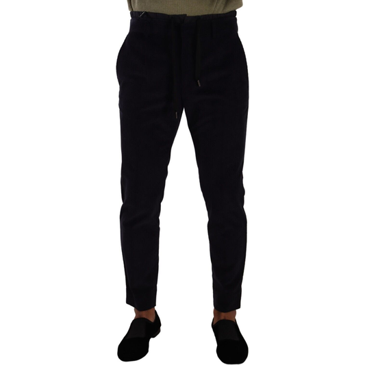 Slim Fit Luxe Corduroy Pants in Dark Blue