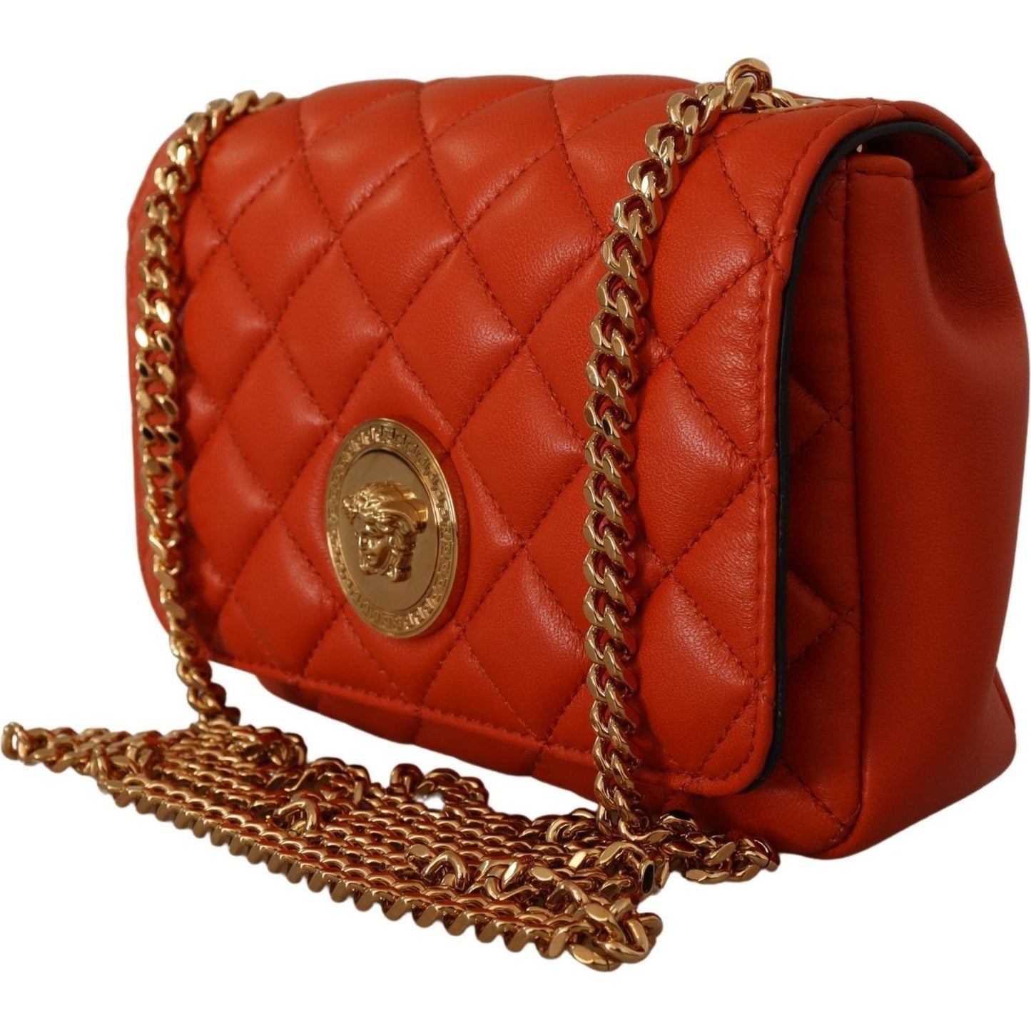 Elegant Red Nappa Leather Crossbody Bag