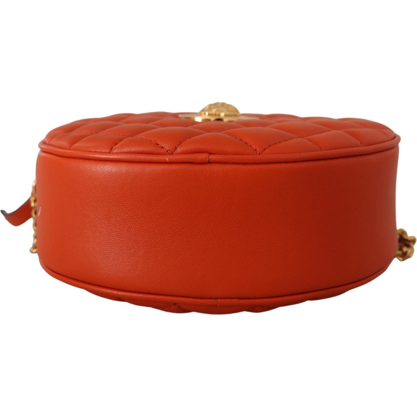 Versace Red Nappa Leather Medusa Round Crossbody Bag Crossbody Bag