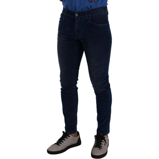 Sleek Dark Blue Slim Fit Jeans