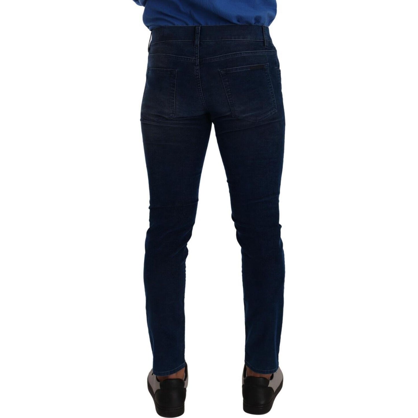 Sleek Dark Blue Slim Fit Jeans