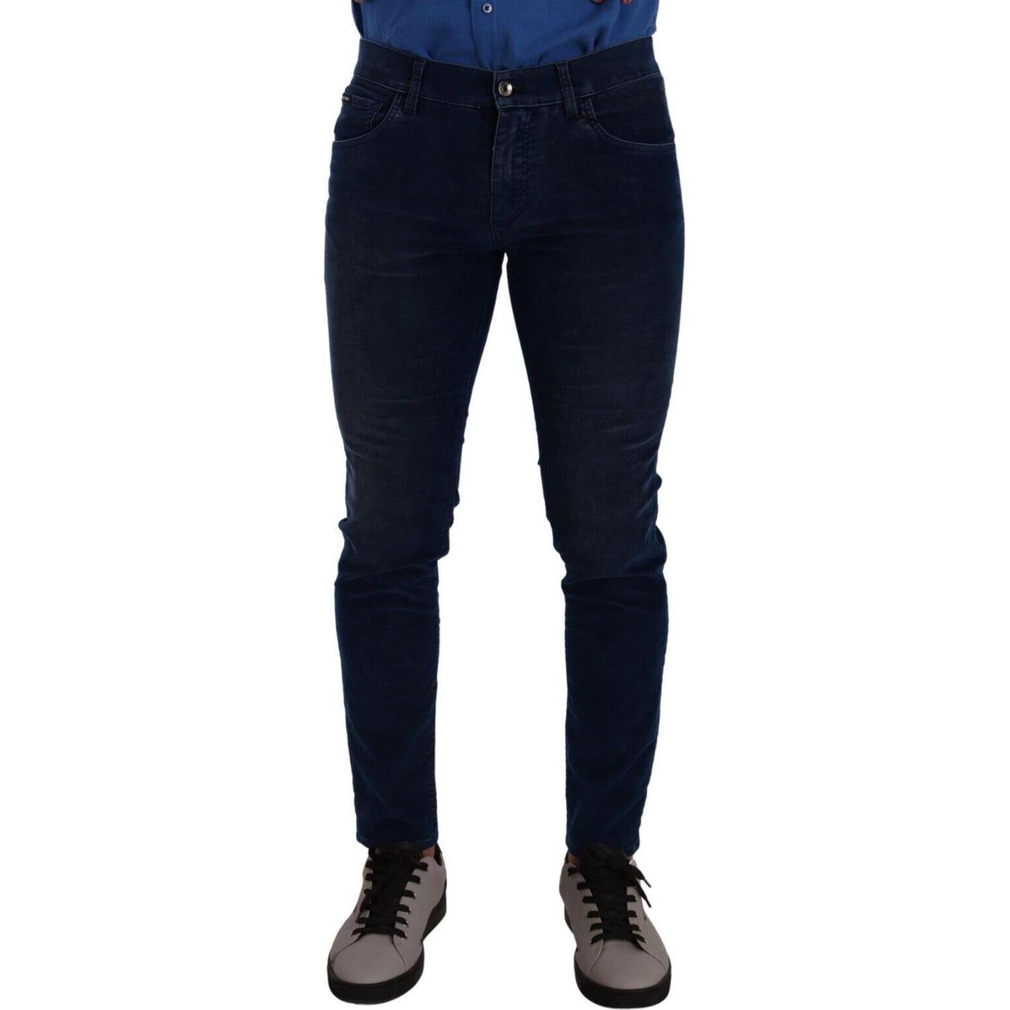 Sleek Dark Blue Slim Fit Jeans