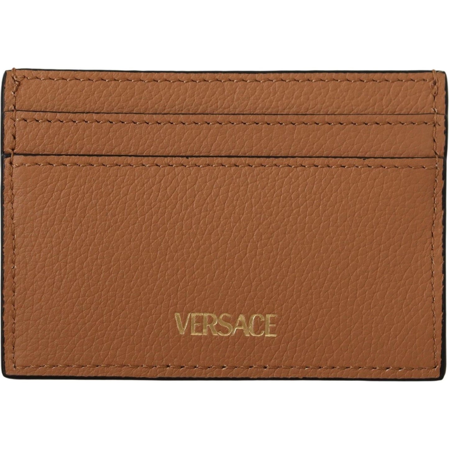 Elegant Medusa Calf Leather Card Holder