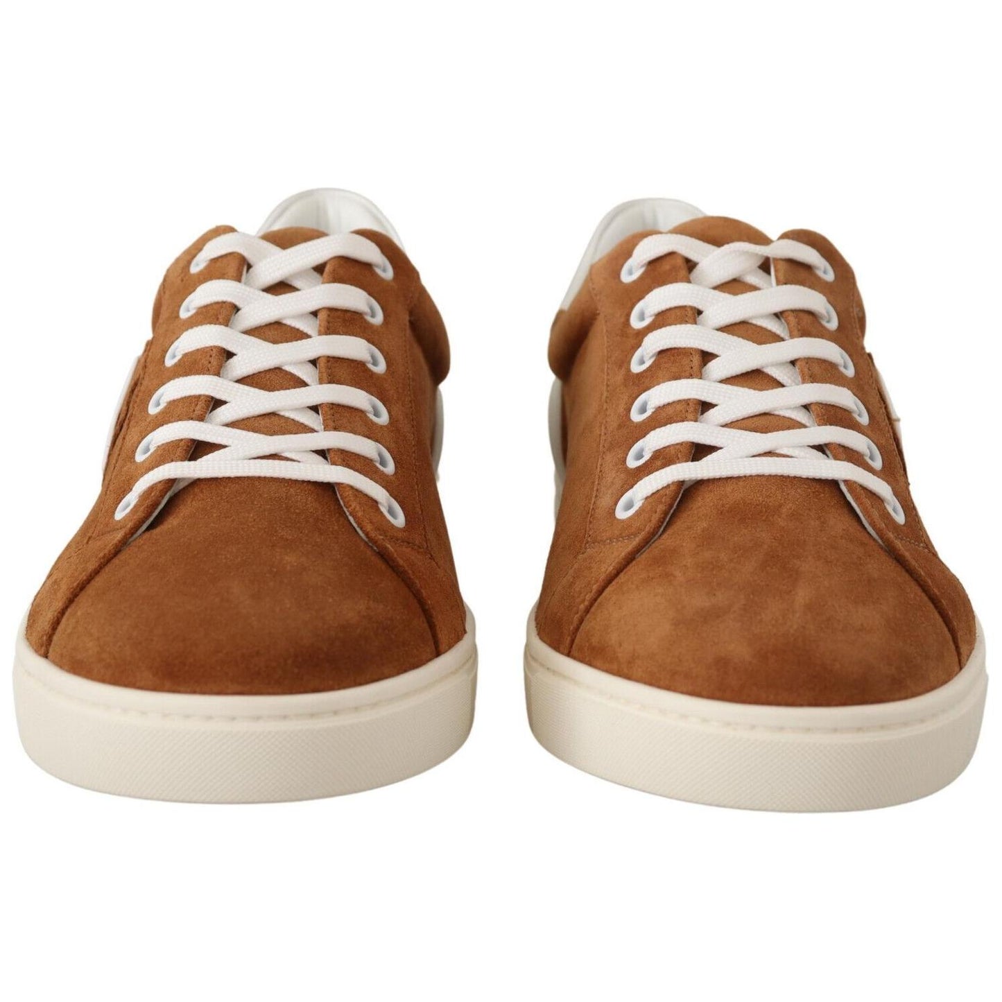 Elegant Two-Tone Leather Sneakers