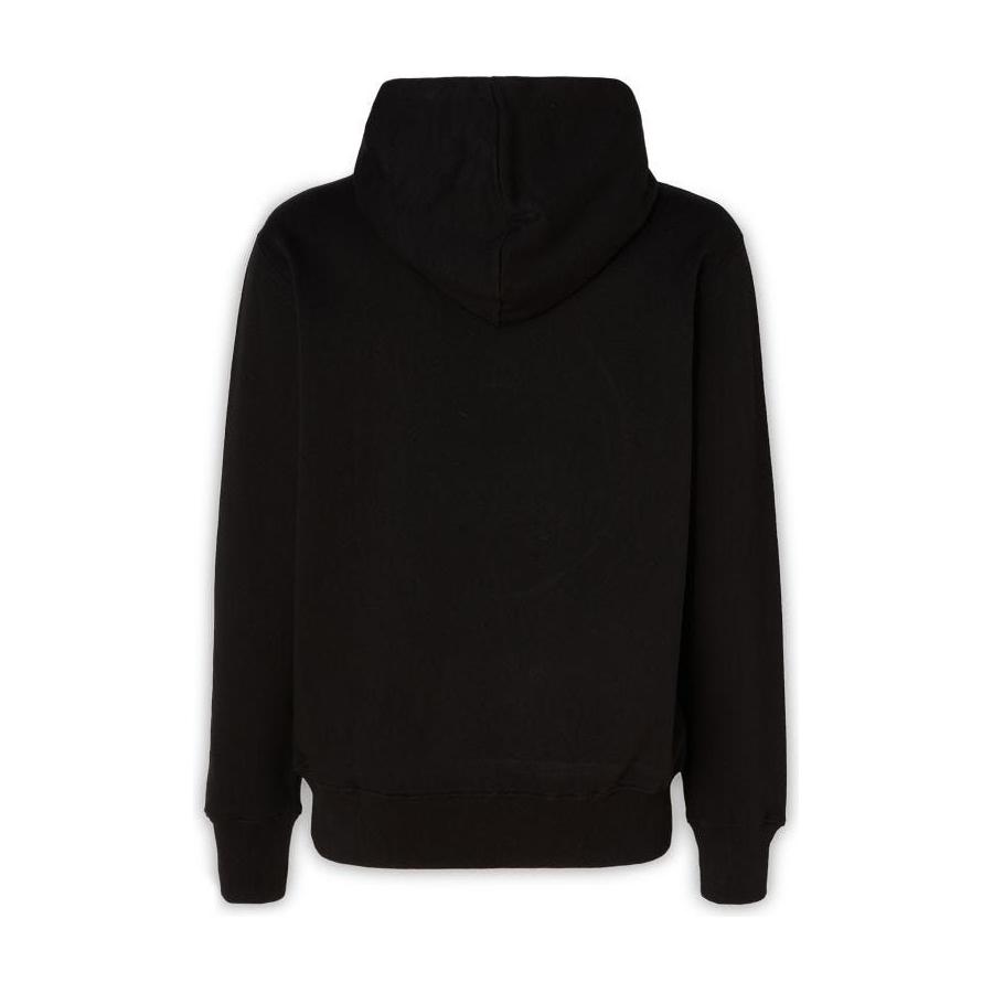 Stunning Hooded Black Cotton Sweatshirt