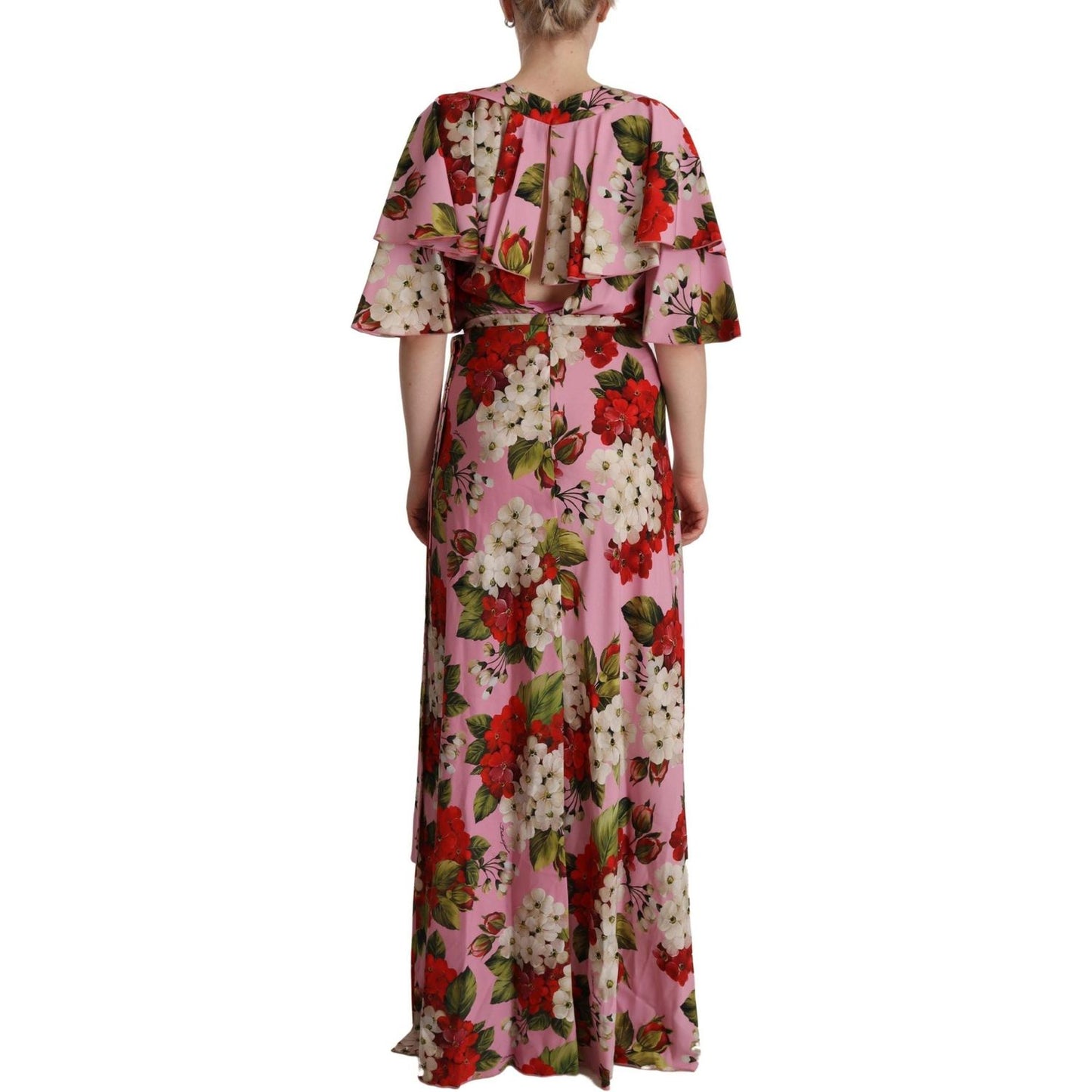 Enchanting Floral Silk Maxi Dress