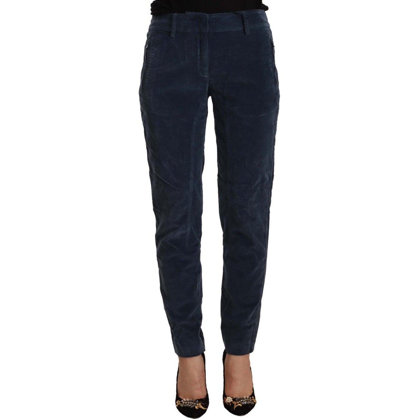 Elegant Tapered Cotton Blend Pants