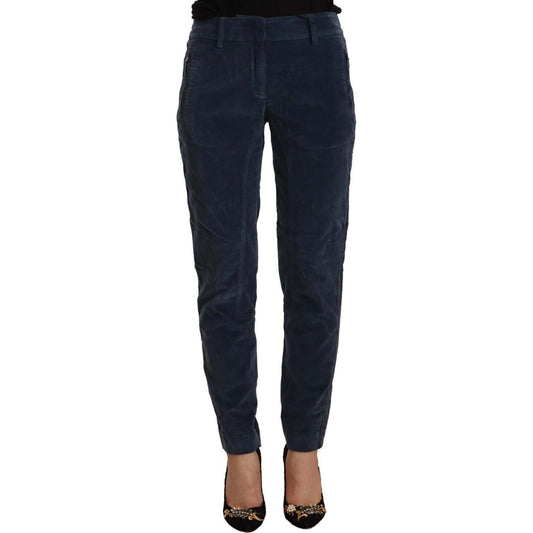 Elegant Tapered Cotton Blend Pants