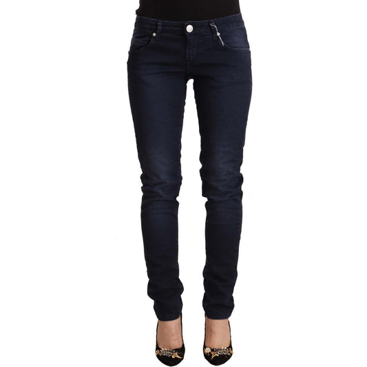 Chic Low Waist Skinny Denim in Blue