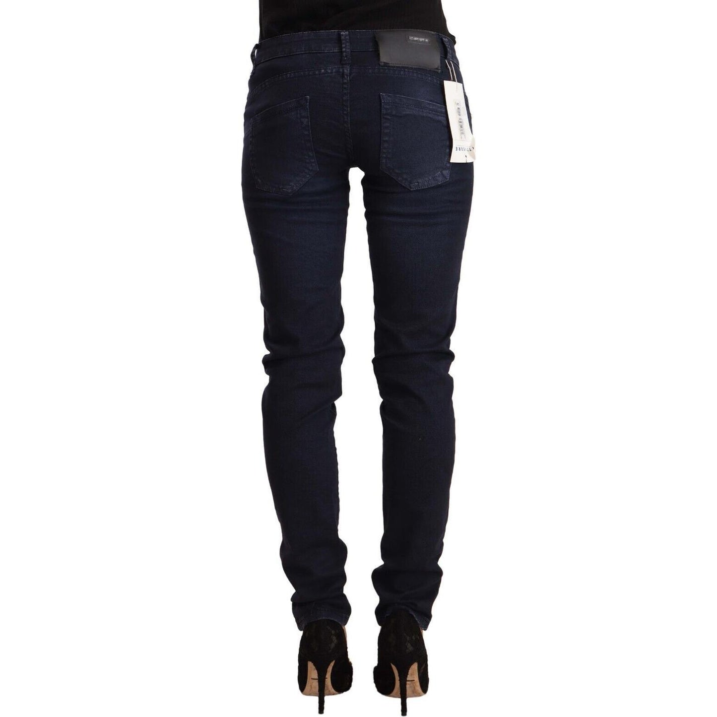 Chic Low Waist Skinny Denim in Blue