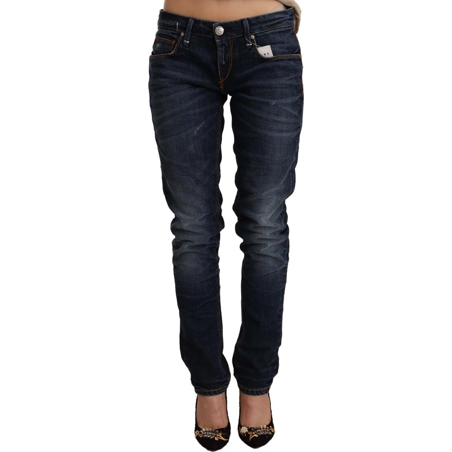 Chic Slim Fit Low Waist Skinny Denim