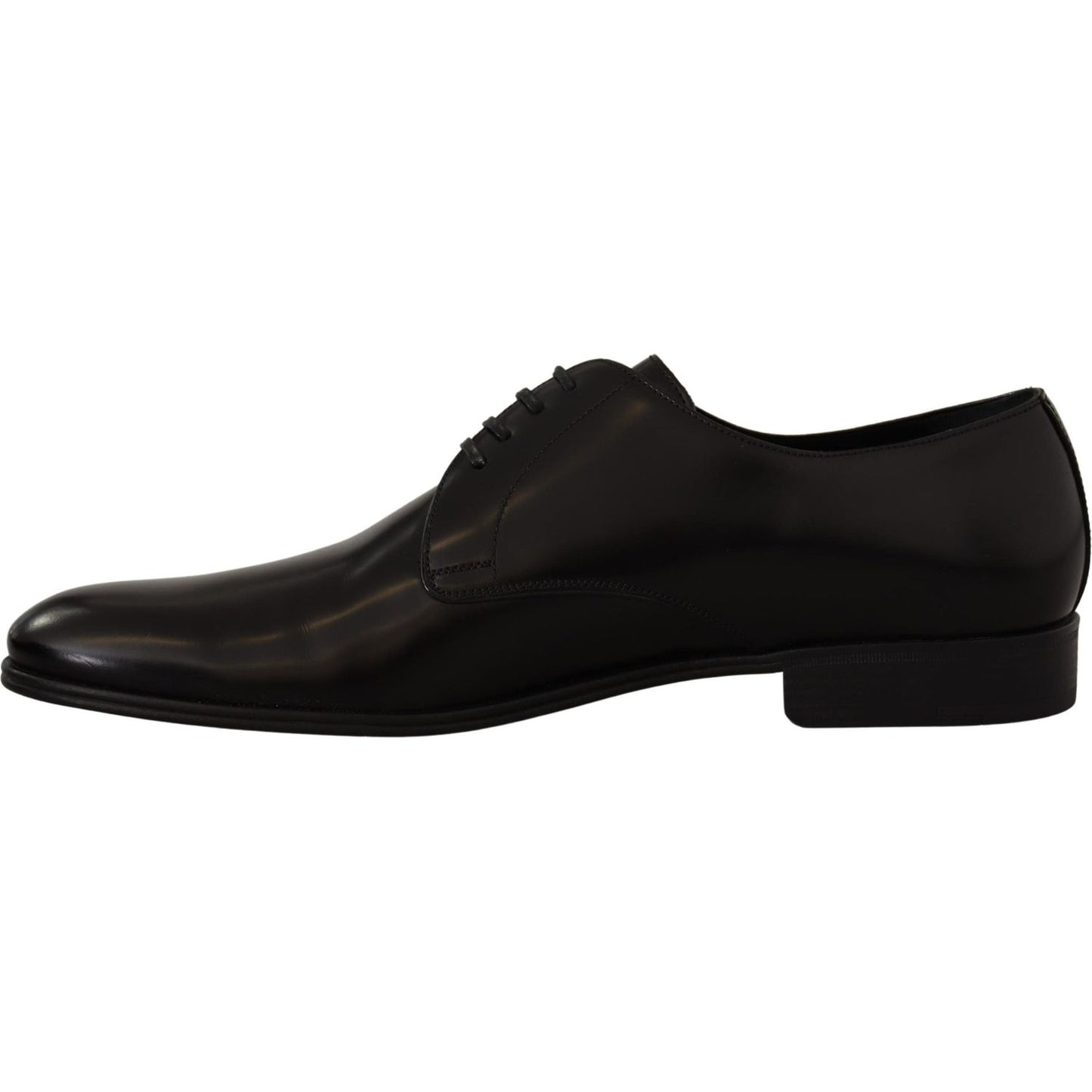 Elegant Black Leather Derby Shoes