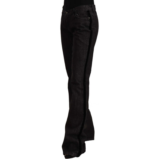 Sleek Mid Waist Bootcut Designer Jeans