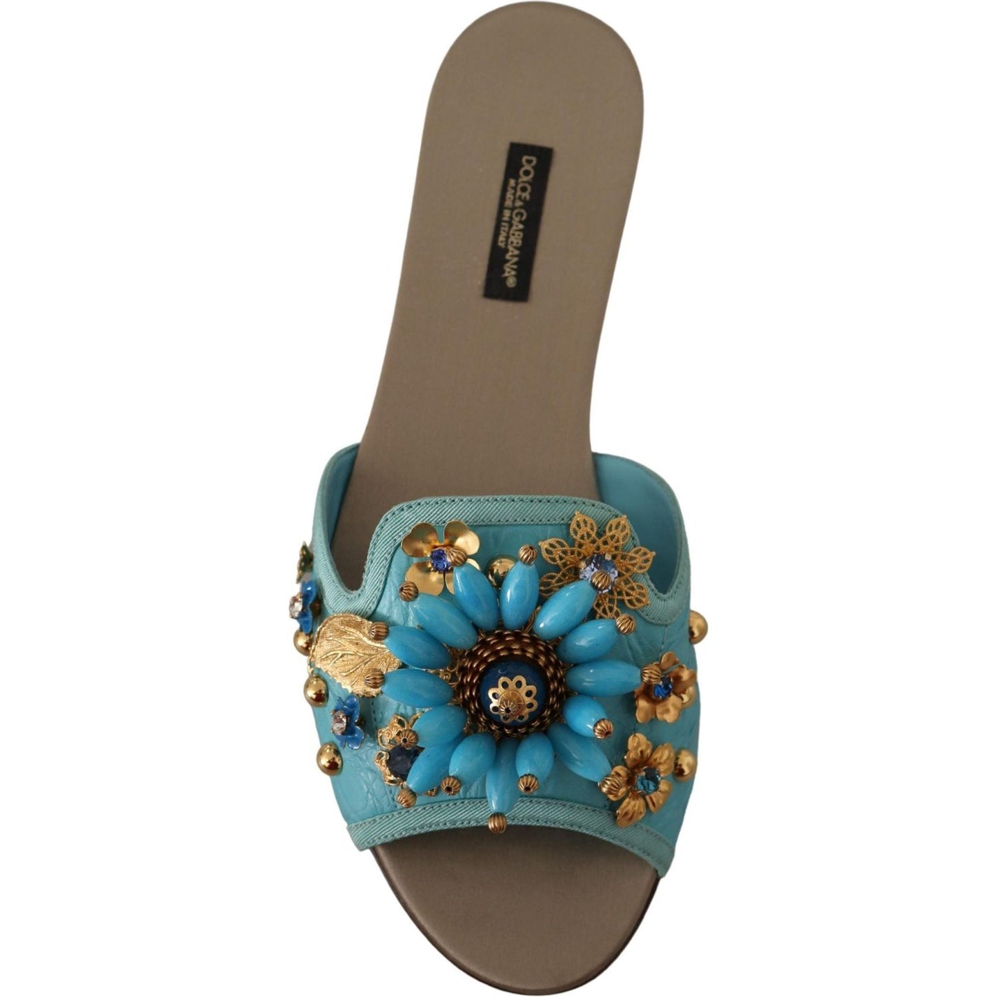 Dolce & Gabbana Exquisite Crystal-Embellished Exotic Leather Sandals Dolce & Gabbana