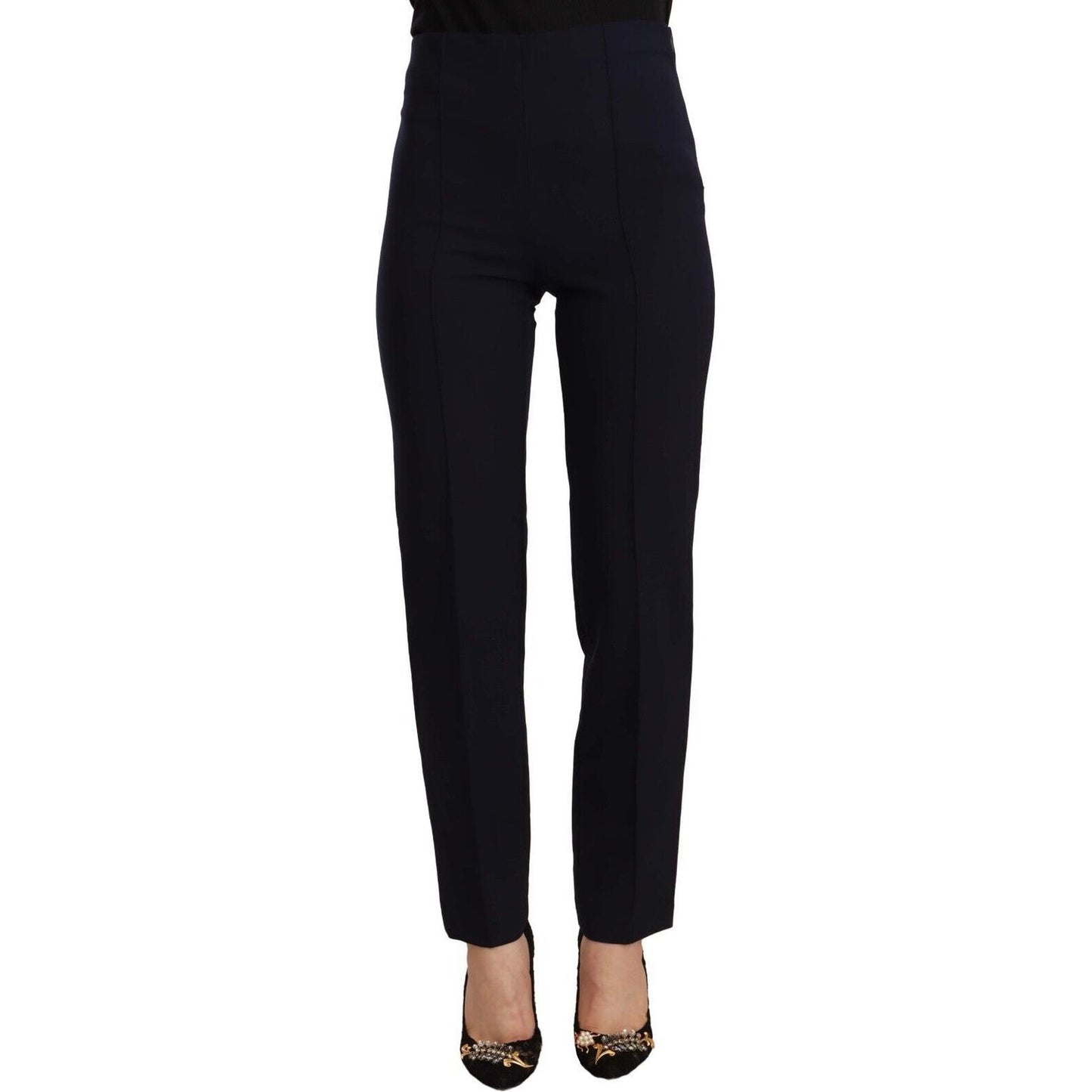 Sleek High Waist Straight Cut Pants