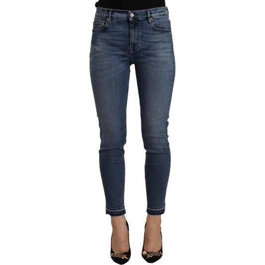 Chic Slim Fit Blue Washed Jeans