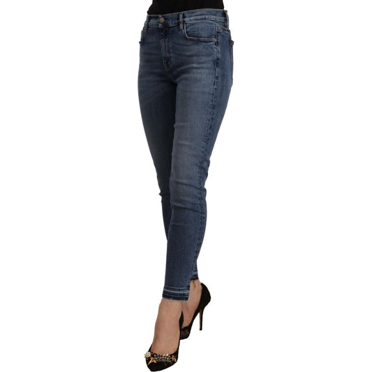 Chic Slim Fit Blue Washed Jeans