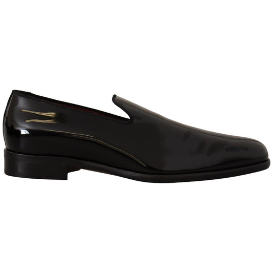 Elegant Black Patent Leather Loafers