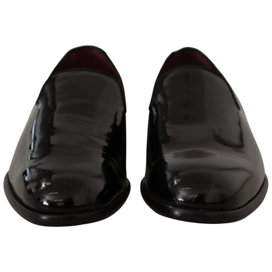 Elegant Black Patent Leather Loafers